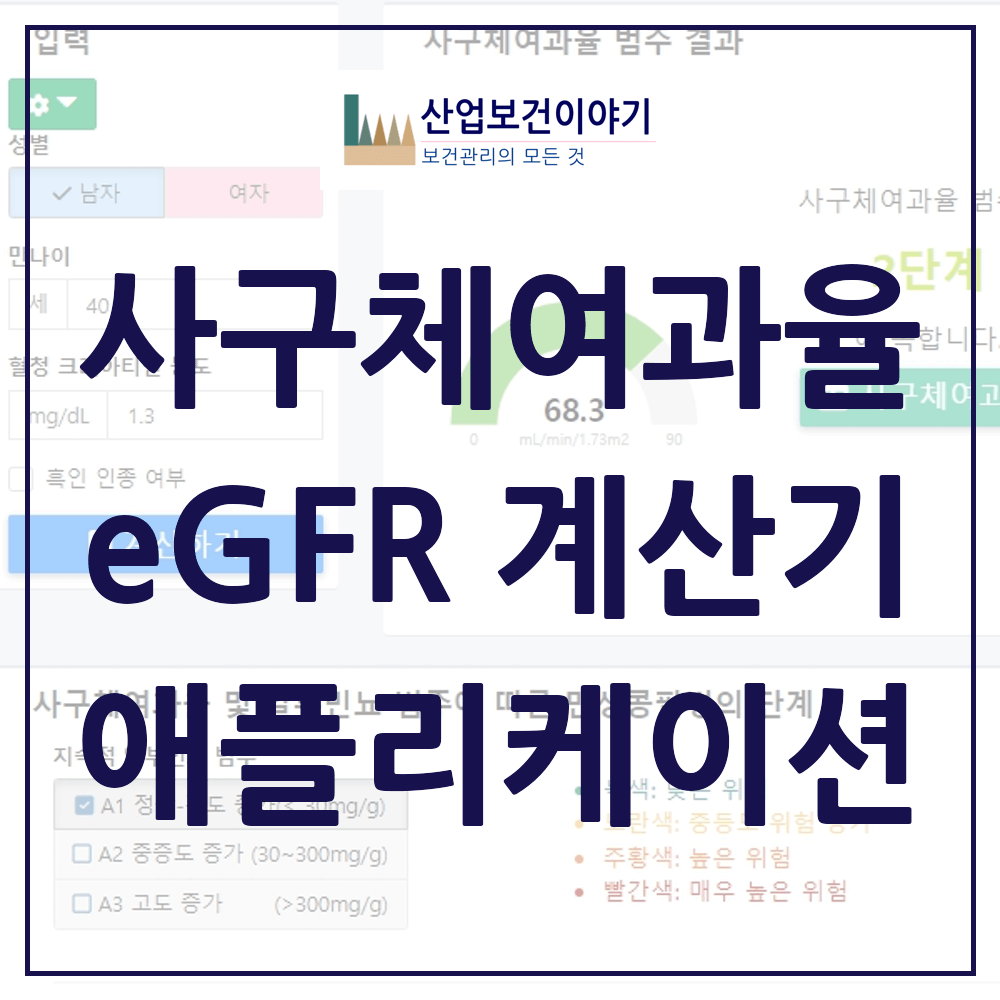 사구체여과율 계산기 애플리케이션