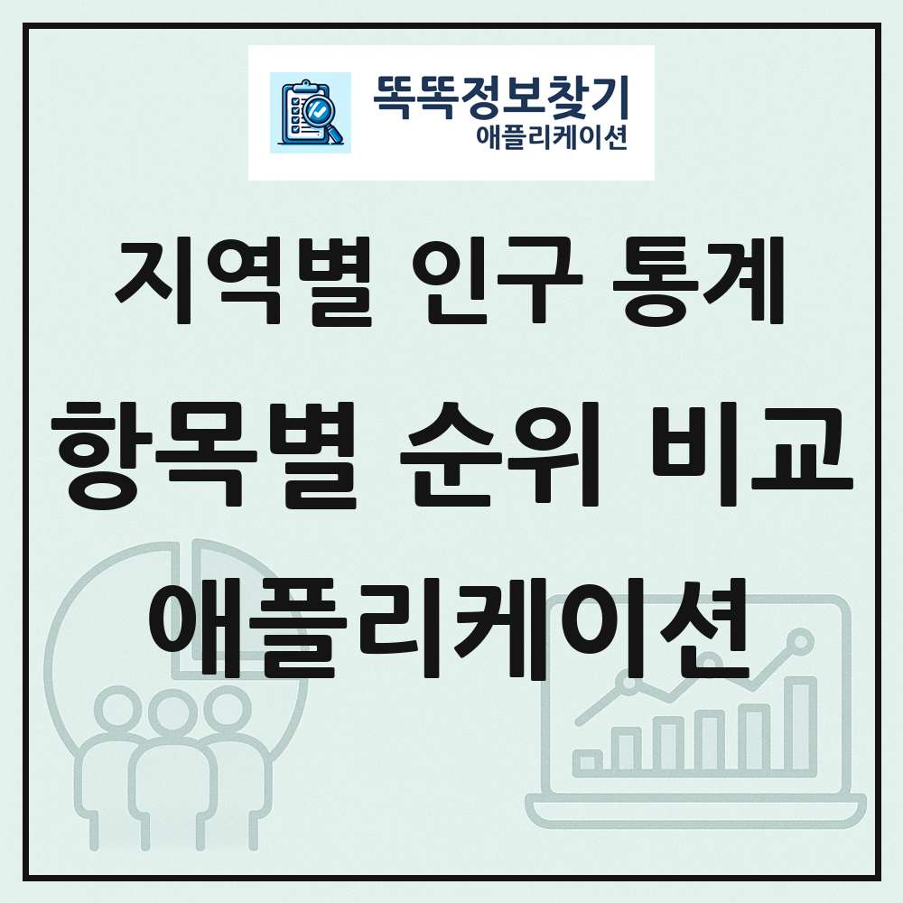 지역별 남여 비율 세대당 인구 연령별 인구순위 평균 연령 비교 애플리케이션