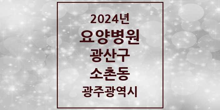 2024 소촌동 요양병원 모음 1곳 | 광주광역시 광산구 추천 리스트