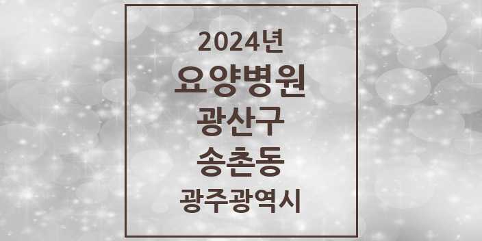 2024 송촌동 요양병원 모음 2곳 | 광주광역시 광산구 추천 리스트