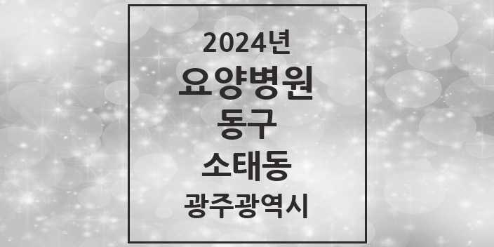 2024 소태동 요양병원 모음 1곳 | 광주광역시 동구 추천 리스트