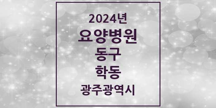 2024 학동 요양병원 모음 1곳 | 광주광역시 동구 추천 리스트