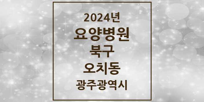 2024 오치동 요양병원 모음 1곳 | 광주광역시 북구 추천 리스트