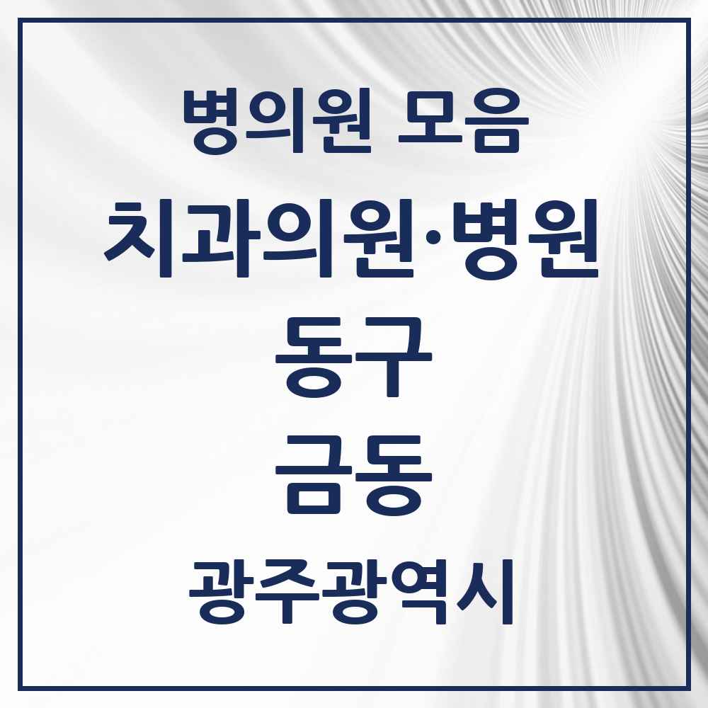 2025 광주광역시 동구 금동 치과 목록 1곳