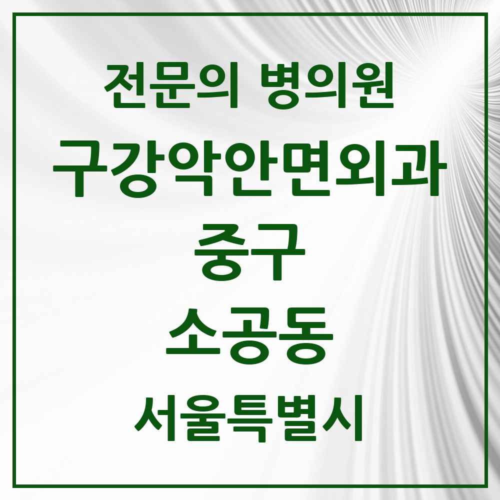2025 소공동 구강악안면외과 전문의 치과 모음 13곳 | 서울특별시 중구 추천 리스트