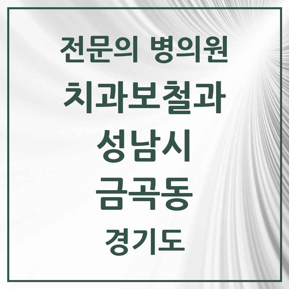 2025 경기도 성남시 금곡동 치과보철과 전문의 치과 목록 40곳