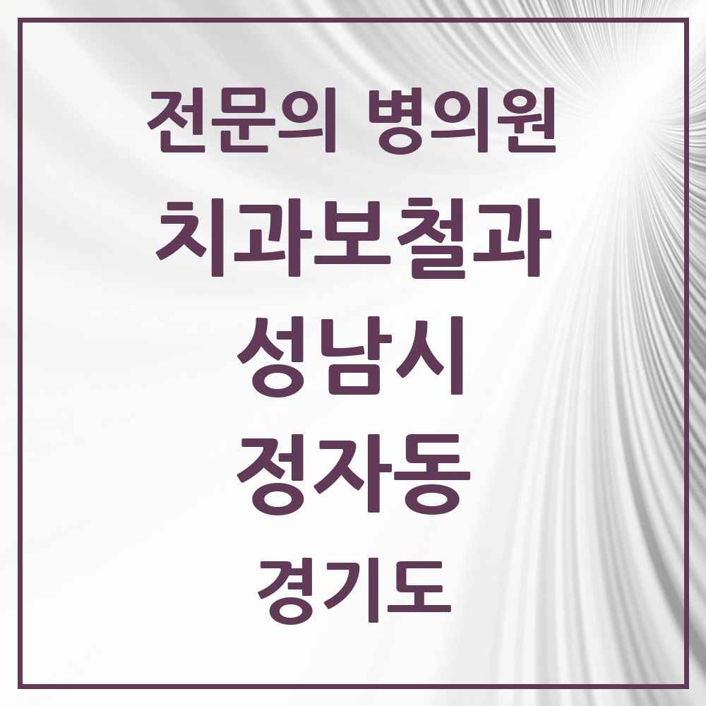 2025 경기도 성남시 정자동 치과보철과 전문의 치과 목록 40곳