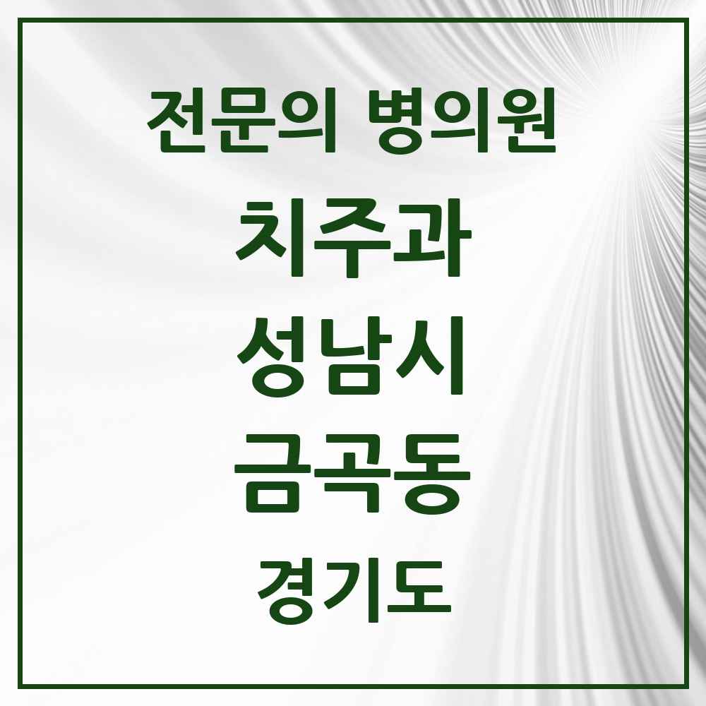2025 경기도 성남시 금곡동 치주과 전문의 치과 목록 21곳