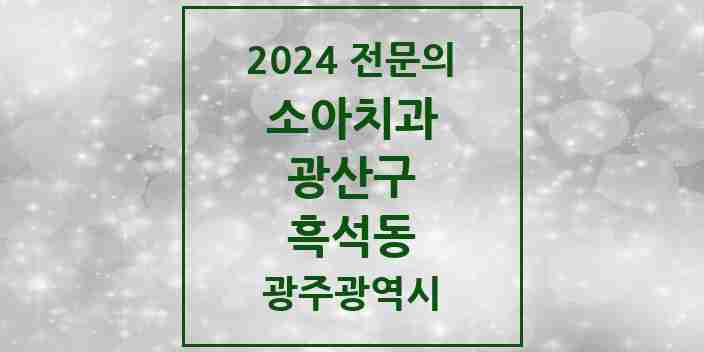 2024 흑석동 소아치과 전문의 치과 모음 6곳 | 광주광역시 광산구 추천 리스트