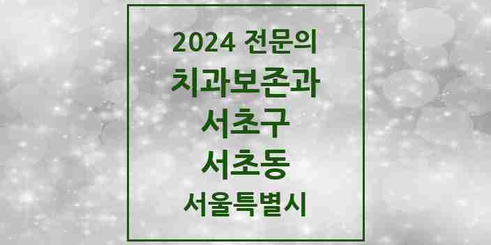 2024 서초동 치과보존과 전문의 치과 모음 10곳 | 서울특별시 서초구 추천 리스트