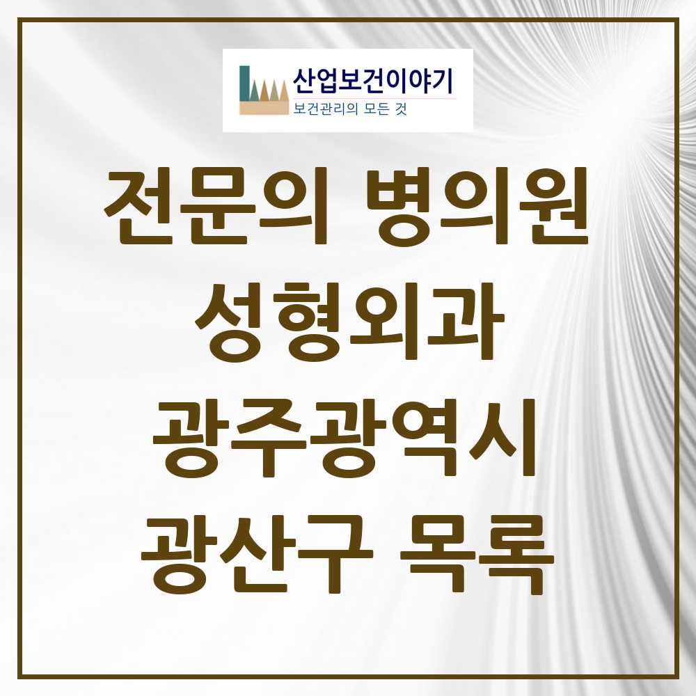 2025 광산구 성형외과 전문의 의원·병원 모음 1곳 | 광주광역시 추천 리스트