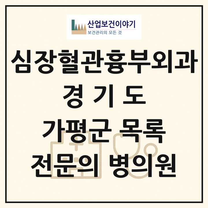2026 경기도 가평군 심장혈관흉부외과 전문의 의원·병원 목록 1곳