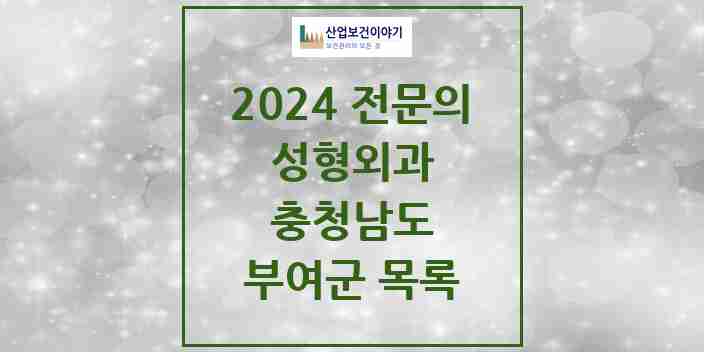 2024 부여군 성형외과 전문의 의원·병원 모음 0곳 | 충청남도 추천 리스트