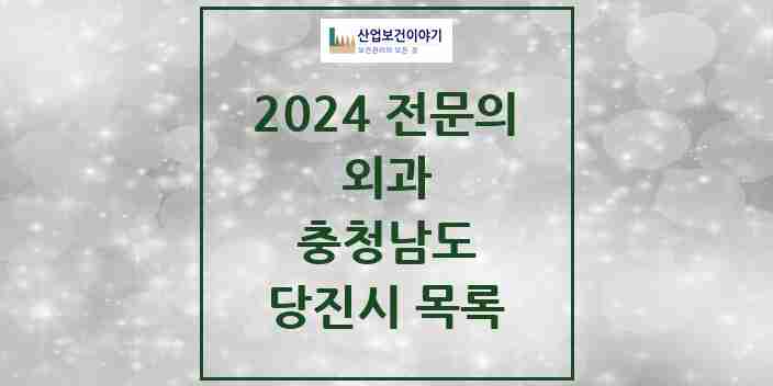 2024 당진시 외과 전문의 의원·병원 모음 16곳 | 충청남도 추천 리스트