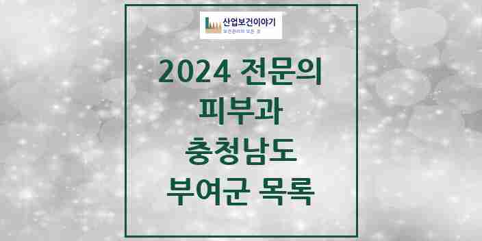 2024 부여군 피부과 전문의 의원·병원 모음 | 충청남도 리스트