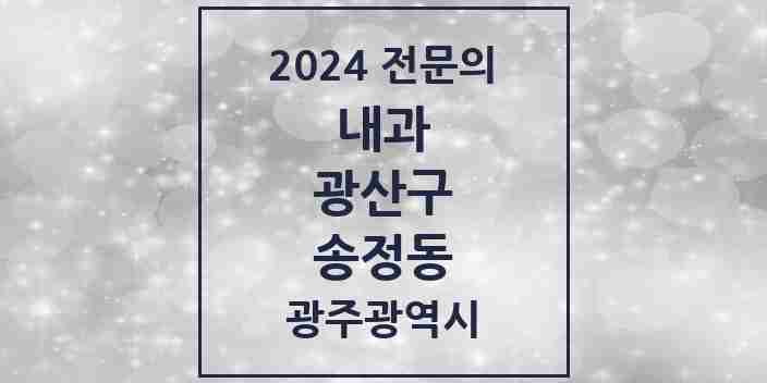 2024 송정동 내과 전문의 의원·병원 모음 9곳 | 광주광역시 광산구 추천 리스트