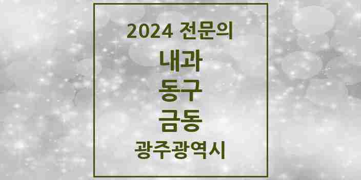 2024 금동 내과 전문의 의원·병원 모음 2곳 | 광주광역시 동구 추천 리스트