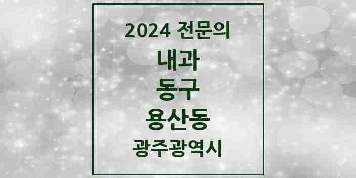 2024 용산동 내과 전문의 의원·병원 모음 1곳 | 광주광역시 동구 추천 리스트