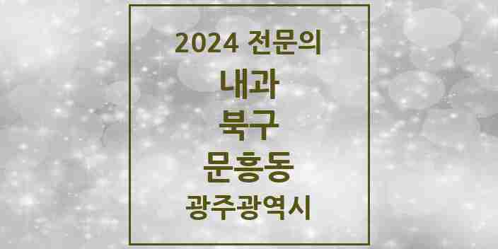 2024 문흥동 내과 전문의 의원·병원 모음 4곳 | 광주광역시 북구 추천 리스트