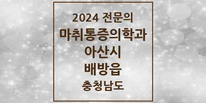 2024 배방읍 마취통증의학과 전문의 의원·병원 모음 6곳 | 충청남도 아산시 추천 리스트