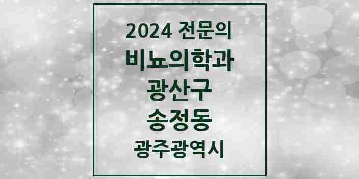 2024 송정동 비뇨의학과(비뇨기과) 전문의 의원·병원 모음 2곳 | 광주광역시 광산구 추천 리스트