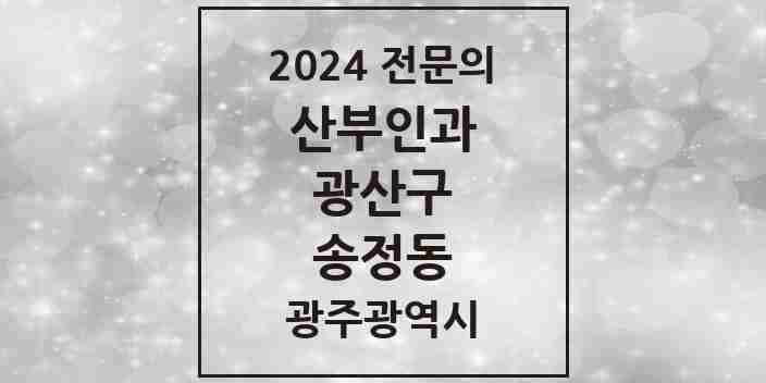 2024 송정동 산부인과 전문의 의원·병원 모음 3곳 | 광주광역시 광산구 추천 리스트