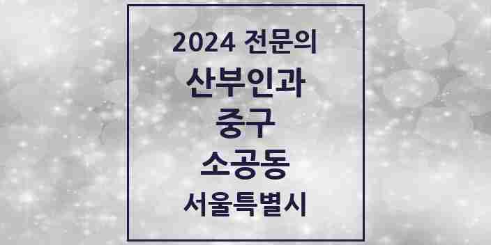 2024 소공동 산부인과 전문의 의원·병원 모음 1곳 | 서울특별시 중구 추천 리스트