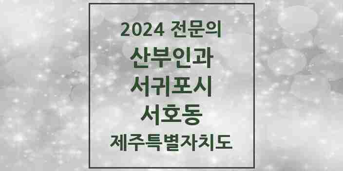 2024 서호동 산부인과 전문의 의원·병원 모음 1곳 | 제주특별자치도 서귀포시 추천 리스트