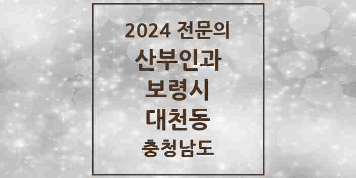 2024 대천동 산부인과 전문의 의원·병원 모음 3곳 | 충청남도 보령시 추천 리스트