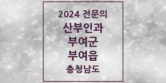 2024 부여읍 산부인과 전문의 의원·병원 모음 | 충청남도 부여군 리스트