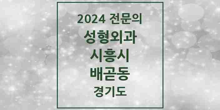 2024 배곧동 성형외과 전문의 의원·병원 모음 | 경기도 시흥시 리스트