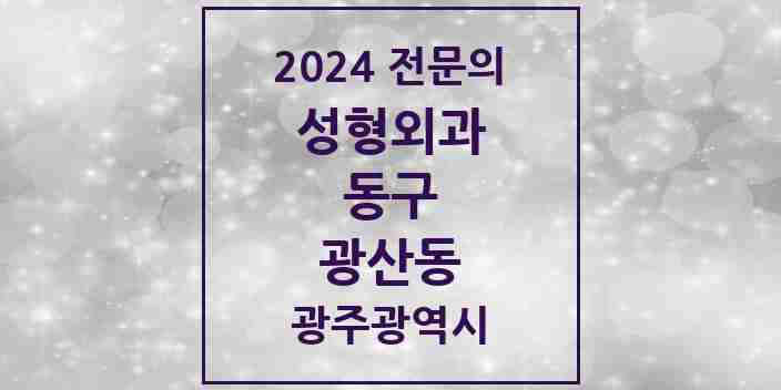 2024 광산동 성형외과 전문의 의원·병원 모음 | 광주광역시 동구 리스트