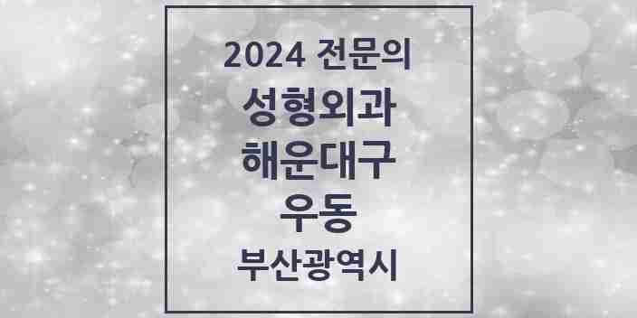 2024 우동 성형외과 전문의 의원·병원 모음 12곳 | 부산광역시 해운대구 추천 리스트