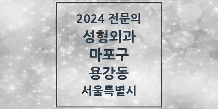 2024 용강동 성형외과 전문의 의원·병원 모음 | 서울특별시 마포구 리스트