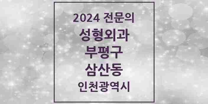 2024 삼산동 성형외과 전문의 의원·병원 모음 | 인천광역시 부평구 리스트