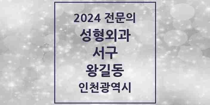 2024 왕길동 성형외과 전문의 의원·병원 모음 2곳 | 인천광역시 서구 추천 리스트