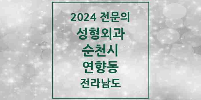 2024 연향동 성형외과 전문의 의원·병원 모음 1곳 | 전라남도 순천시 추천 리스트