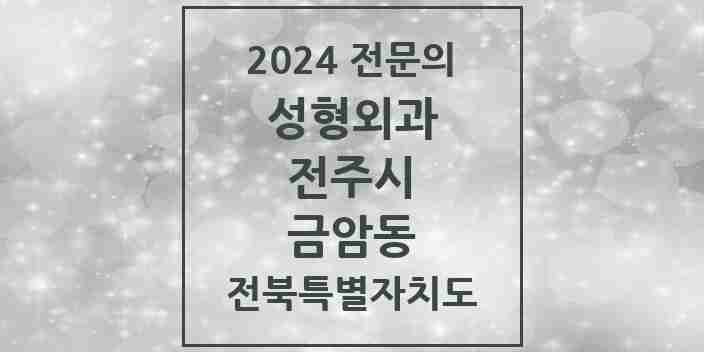 2024 금암동 성형외과 전문의 의원·병원 모음 2곳 | 전북특별자치도 전주시 추천 리스트