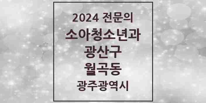 2024 월곡동 소아청소년과(소아과) 전문의 의원·병원 모음 2곳 | 광주광역시 광산구 추천 리스트