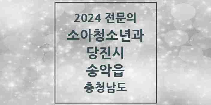 2024 송악읍 소아청소년과(소아과) 전문의 의원·병원 모음 1곳 | 충청남도 당진시 추천 리스트