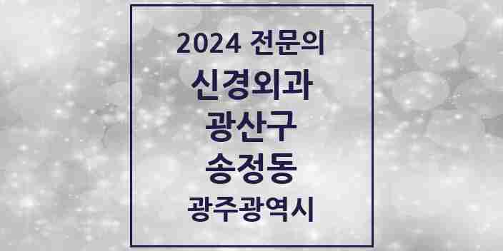 2024 송정동 신경외과 전문의 의원·병원 모음 4곳 | 광주광역시 광산구 추천 리스트