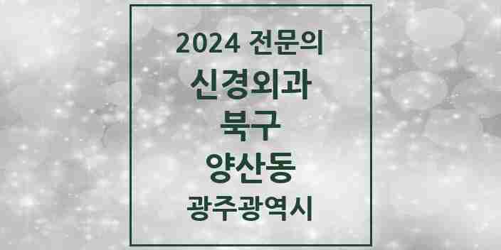 2024 양산동 신경외과 전문의 의원·병원 모음 1곳 | 광주광역시 북구 추천 리스트