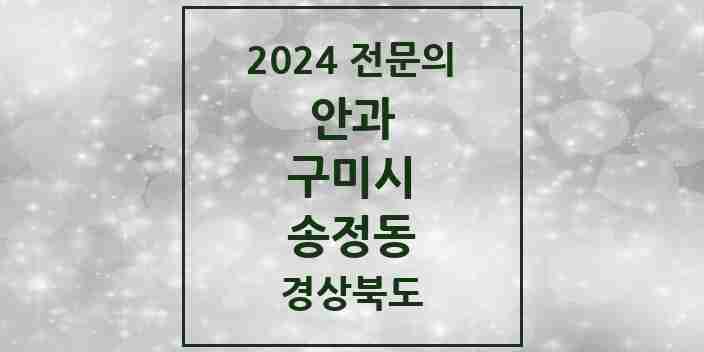 2024 송정동 안과 전문의 의원·병원 모음 2곳 | 경상북도 구미시 추천 리스트