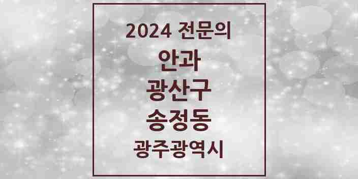 2024 송정동 안과 전문의 의원·병원 모음 1곳 | 광주광역시 광산구 추천 리스트