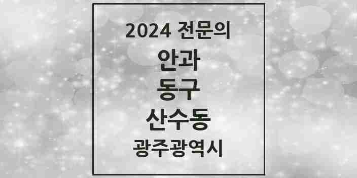 2024 산수동 안과 전문의 의원·병원 모음 1곳 | 광주광역시 동구 추천 리스트