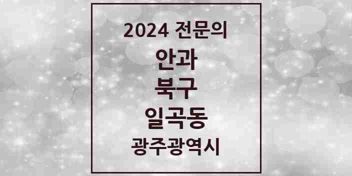 2024 일곡동 안과 전문의 의원·병원 모음 | 광주광역시 북구 리스트