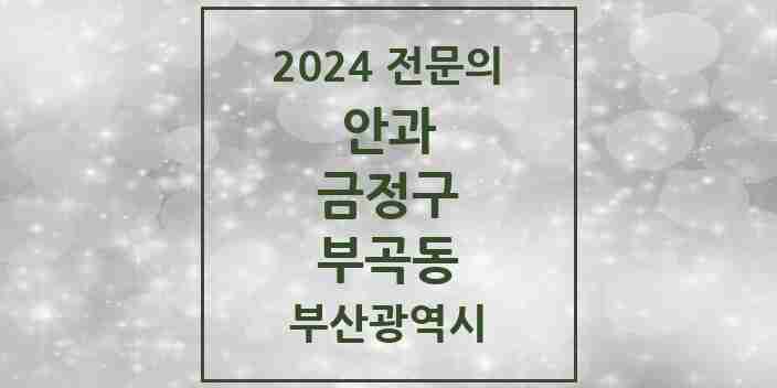 2024 부곡동 안과 전문의 의원·병원 모음 1곳 | 부산광역시 금정구 추천 리스트