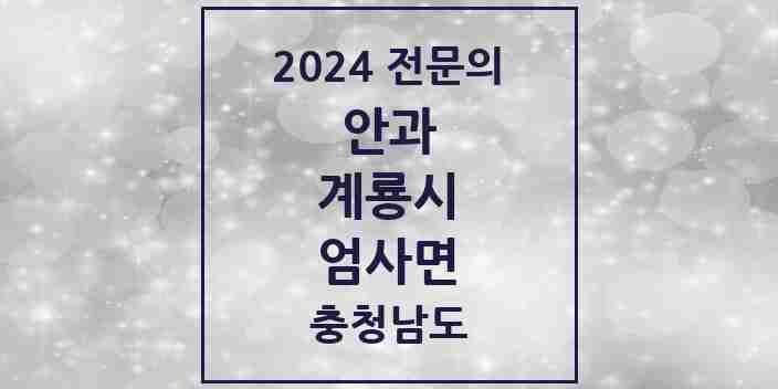 2024 엄사면 안과 전문의 의원·병원 모음 1곳 | 충청남도 계룡시 추천 리스트