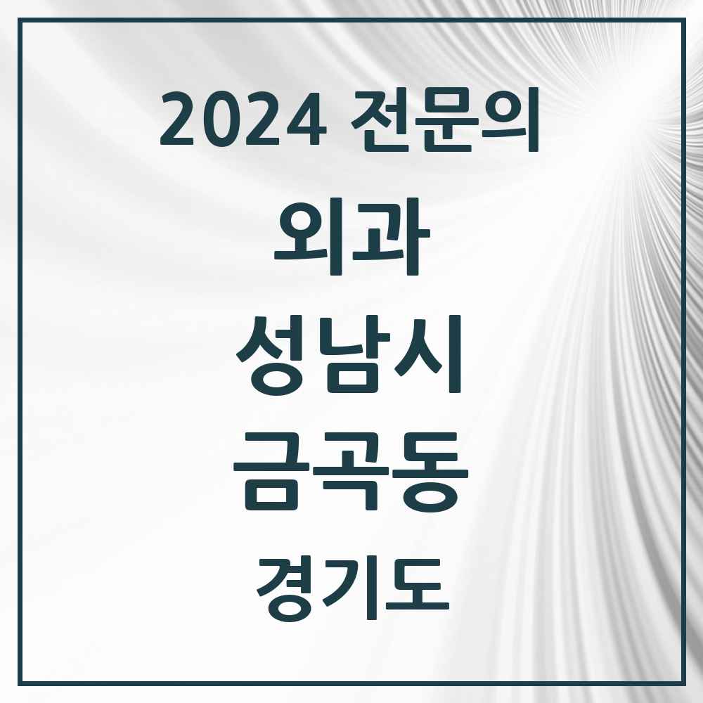 2024 금곡동 외과 전문의 의원·병원 모음 3곳 | 경기도 성남시 추천 리스트