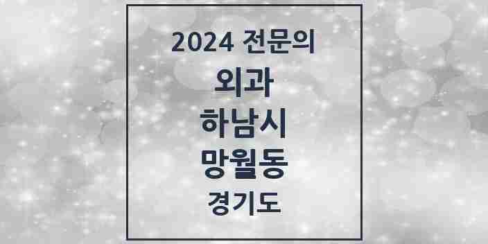 2024 망월동 외과 전문의 의원·병원 모음 6곳 | 경기도 하남시 추천 리스트